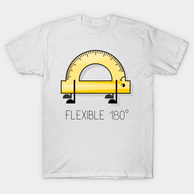 Flexible protractor cartoon drawing T-Shirt by SooperYela